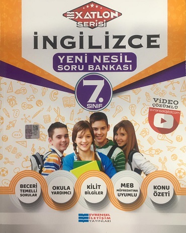 7. Sınıf İngilizce Video Çözümlü Soru Bankası Evrensel İletişim Yayınları