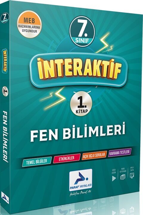 7. Sınıf İnteraktif Fen Bilimleri Soru Bankası Paraf Yayınları