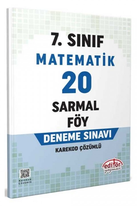7. Sınıf Matematik 20 Sarmal Föy Deneme Sınavı Editör Yayınları