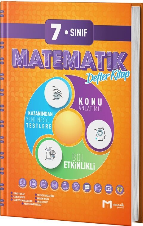 7. Sınıf Matematik İntro Defter Kitap Mozaik Yayınları
