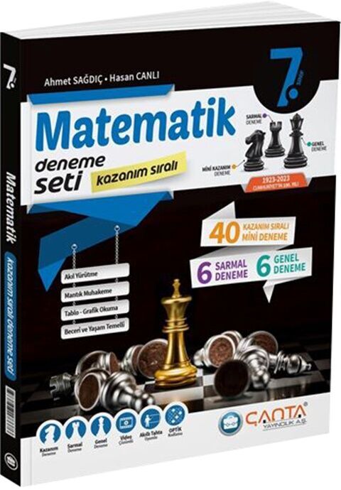 7. Sınıf Matematik Kazanım Sıralı Deneme Seti Çanta Yayınları