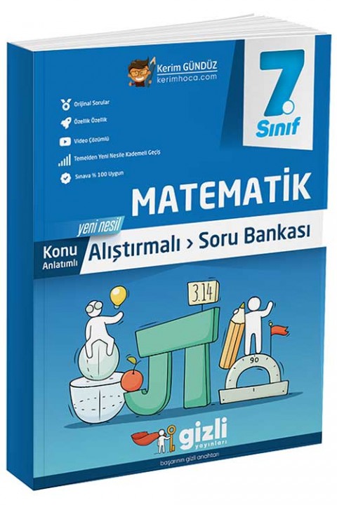 7. Sınıf Matematik Konu Anlatımlı Soru Bankası Gizli Yayınları