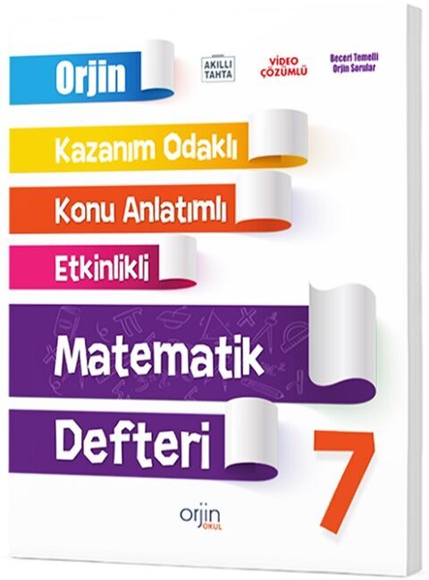 7. Sınıf Matematik Orjin Konu Anlatımlı Defter Kurmay Elt Yayınları