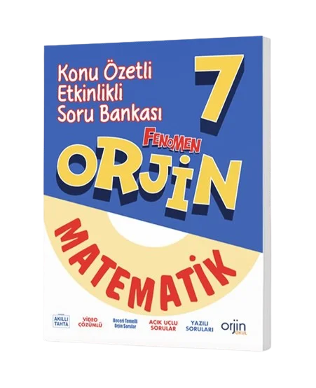 7. Sınıf Matematik Orjin Konu Anlatımlı Defter Orjin Yayınları