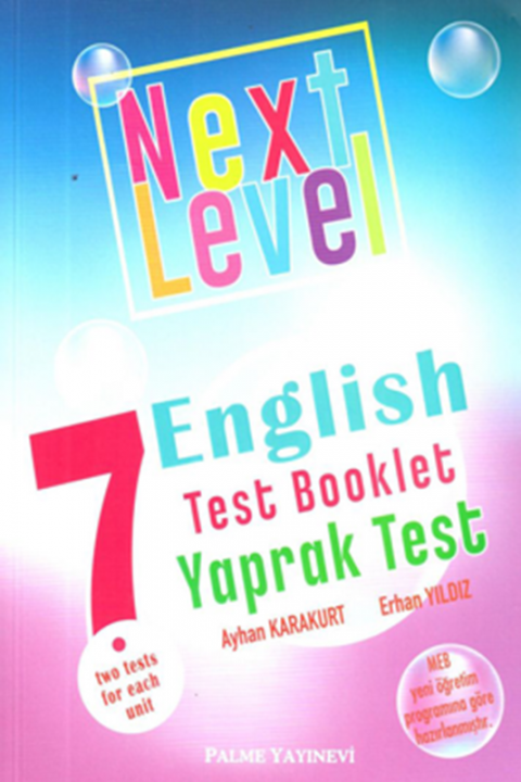 7. Sınıf Next Level English Test Booklet Yaprak Test YENİ Palme Yayınları