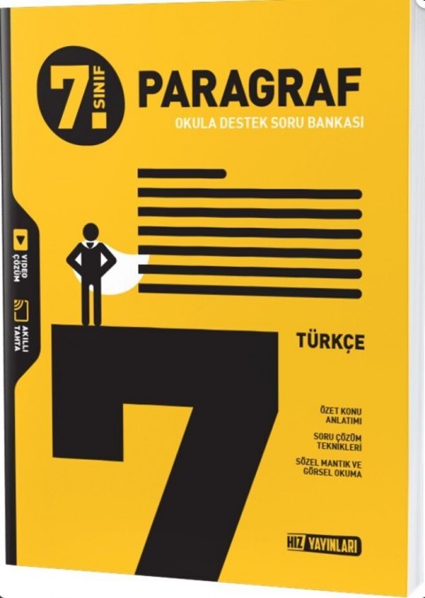 7. Sınıf Paragraf Okula Destek Soru Bankası Hız Yayınları