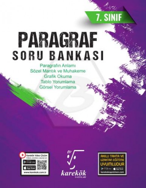 7. Sınıf Paragraf Soru Bankası Karekök Yayınları