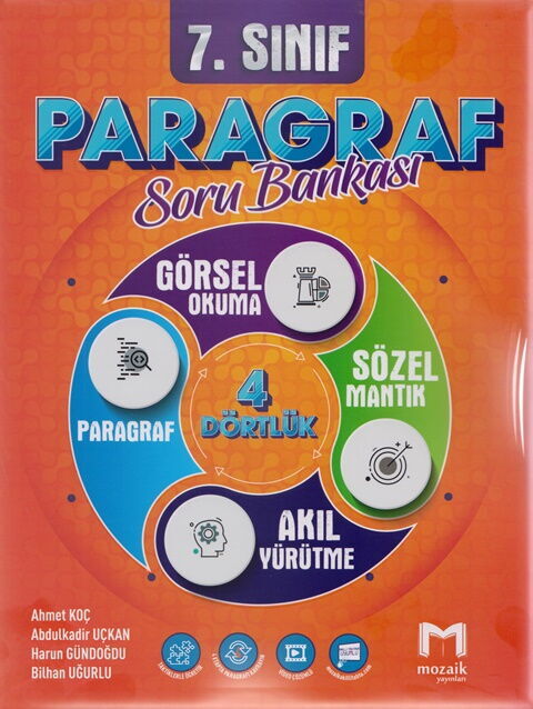 7. Sınıf Paragraf Soru Bankası Mozaik Yayınları