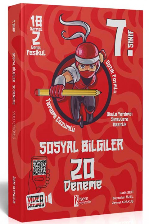 7. Sınıf Sosyal Bilgiler 20 Deneme İsem Yayıncılık