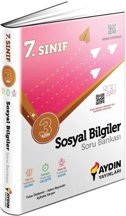 7. Sınıf Sosyal Bilgiler 3 Adım Soru Bankası Video Çözümlü Aydın Yayınları