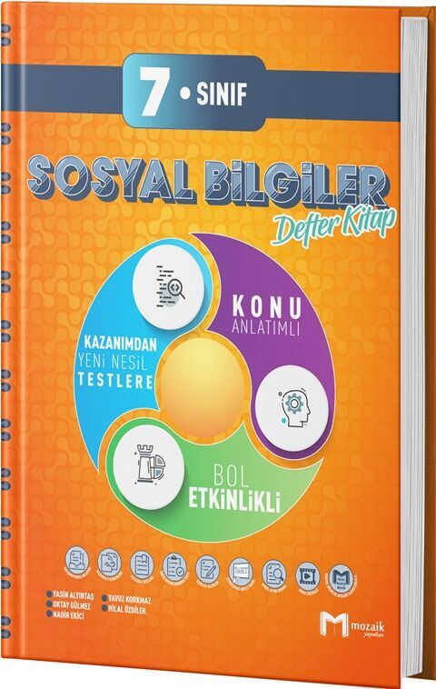 7. Sınıf Sosyal Bilgiler Defter Kitap Mozaik Yayınları