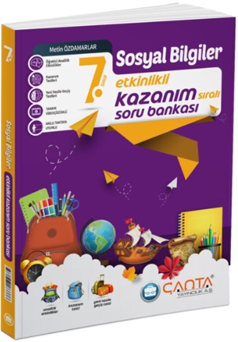 7. Sınıf Sosyal Bilgiler Etkinlikli Kazanım Soru Bankası Çanta Yayınları