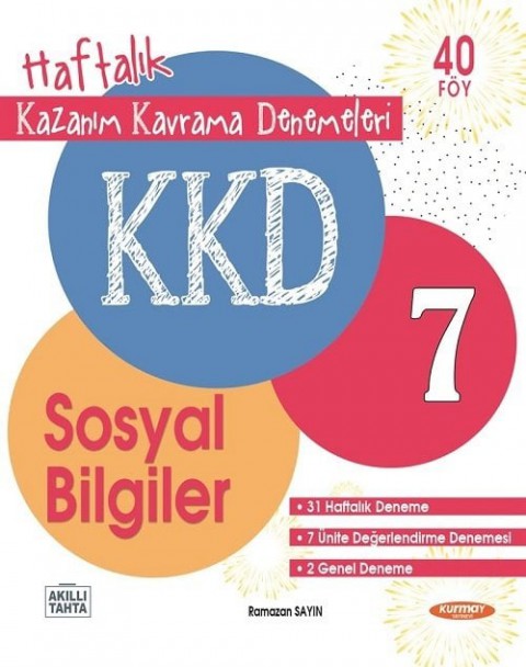 7. Sınıf Sosyal Bilgiler Haftalık Kazanım Kavrama Denemeleri Kurmay Elt Yayınları