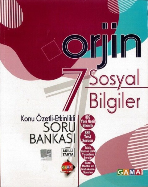 7. Sınıf Sosyal Bilgiler Orjin Konu Özetli Etkinlikli Soru Bankası Kurmay Elt Yayınları