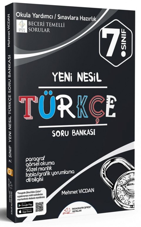 7. Sınıf Türkçe Soru Bankası Paragrafın Şifresi Yayınları