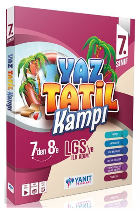 7. Sınıf Yaz Tatil Kitabı Kampı Yanıt Yayınları