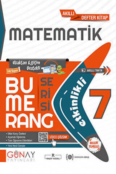 7.Sınıf Bumerang Etkinlikli Matematik Günay Yayınları