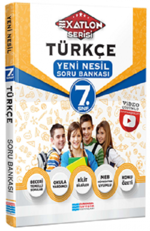 7.Sınıf Çözümlü Türkçe Yeni Nesil Soru Bankası Evrensel İletişim Yayınları