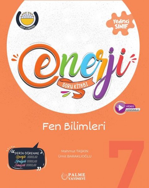 7.Sınıf Enerji Fen Bilimleri Soru Kitabı Palme Yayınları