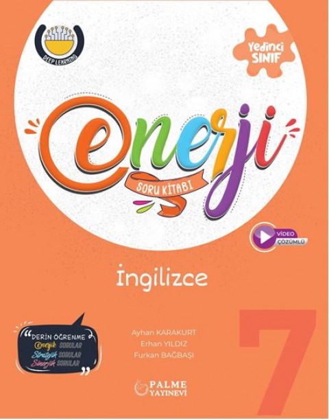 7.Sınıf Enerji İngilizce Soru Kitabı Palme Yayınları