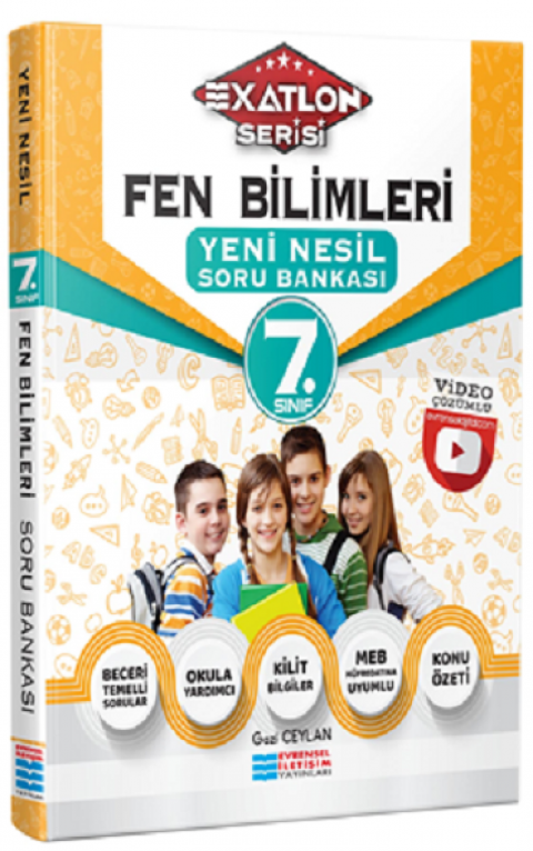 7.Sınıf Fen Bilimleri Soru Bankası Video Çözümlü Evrensel İletişim Yayınları