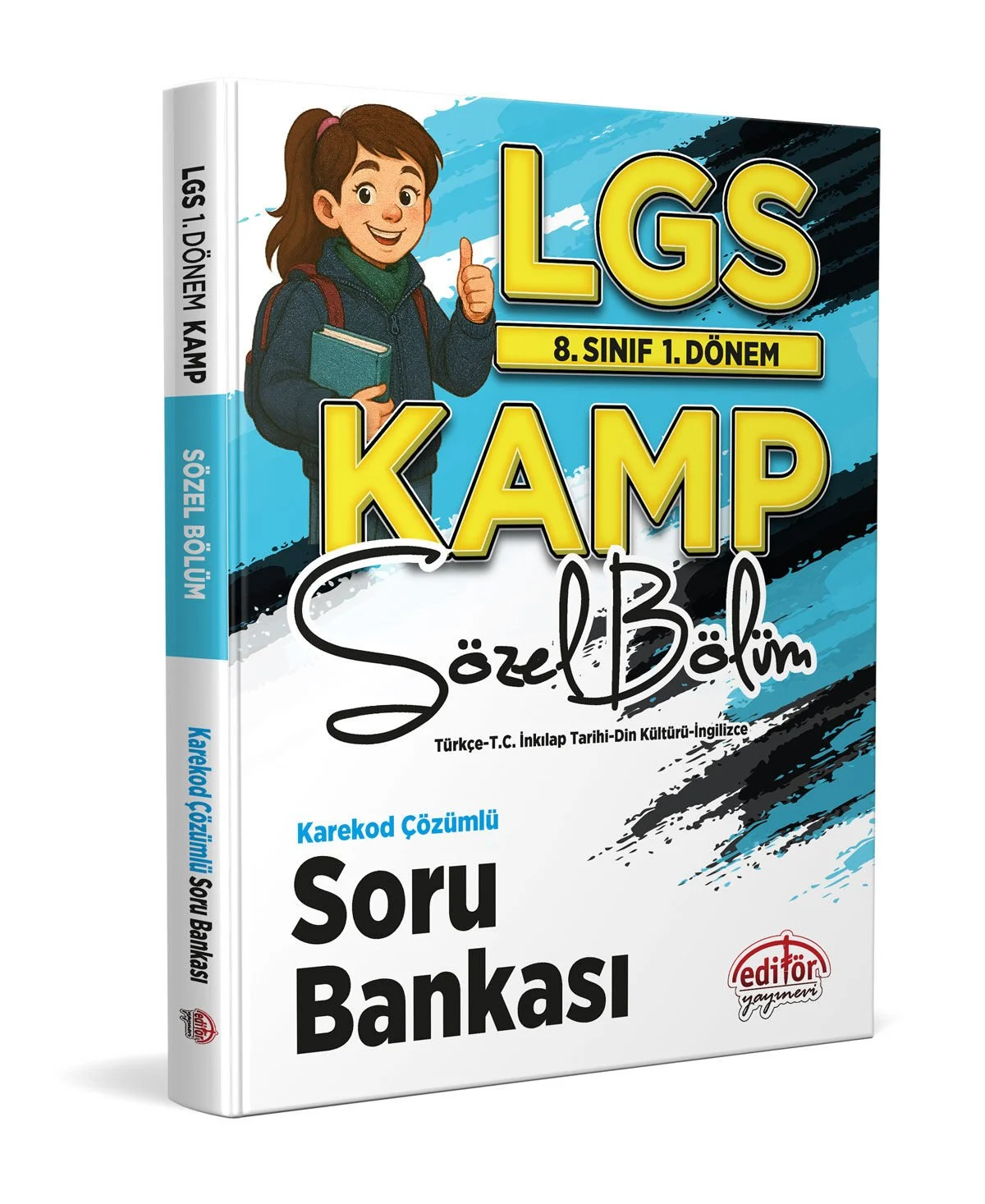 8. Sınıf 1. Dönem LGS Kamp Sözel Bölüm Karekod Çözümlü Soru Bankası Editör Yayınları