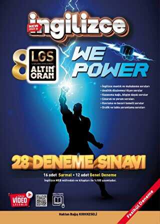 8. Sınıf Altın Oran İngilizce 28 Deneme Sınavı Borealis Yayıncılık