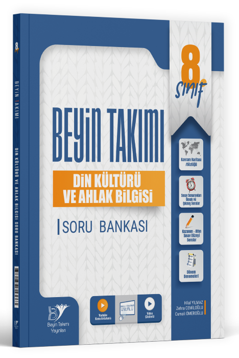 8. Sınıf Din Kültürü ve Ahlak Bilgisi Beyin Takımı Soru Bankası Beyin Takımı Yayınları