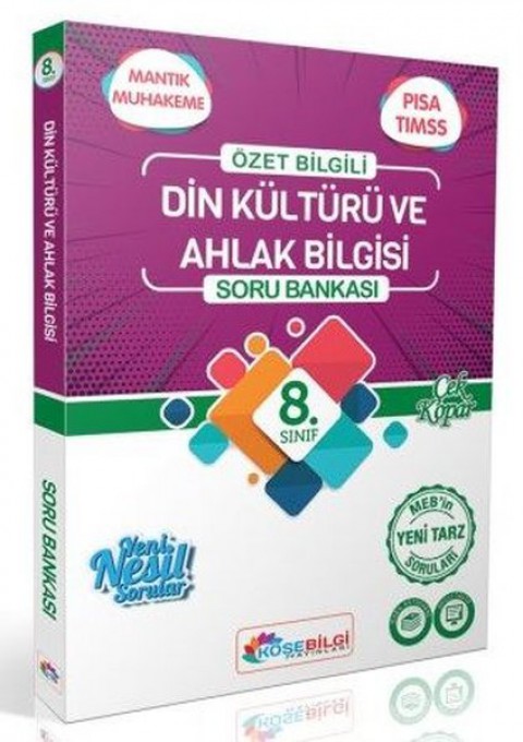 8. Sınıf Din Kültürü ve Ahlak Bilgisi Konu Özetli Soru Bankası KöşeBilgisi Yayınları