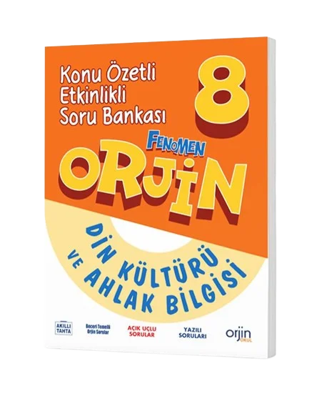 8. Sınıf Din Kültürü ve Ahlak Bilgisi Soru Bankası  Orjin Yayınları