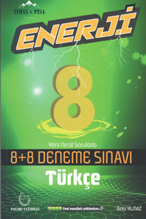 8. Sınıf Enerji Türkçe 8+8 Deneme Sınavı Palme Yayınları