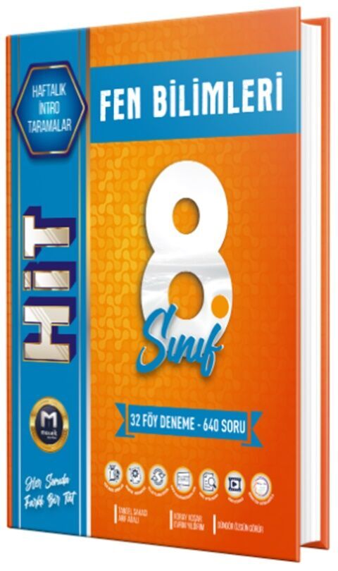 8. Sınıf Fen Bilimleri Hit 32 Deneme Mozaik Yayınları