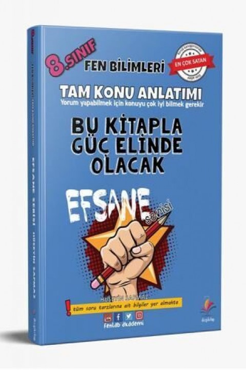 8. Sınıf Fen Bilimleri Konu Anlatımı Efsane Serisi Dizgi Kitap Yayınları