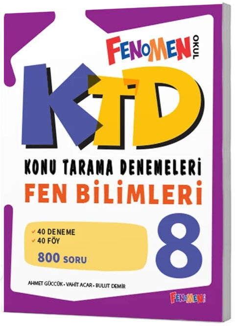 8. Sınıf Fen Bilimleri Konu Tarama Denemeleri Fenomen Yayınları