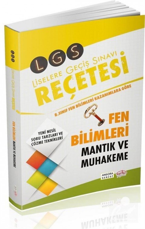 8. Sınıf Fen Bilimleri Mantık ve Muhakeme Reçetesi Angora Serisi Editör Yayınları
