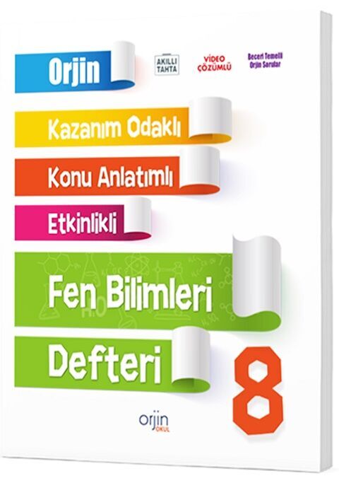 8. Sınıf Fen Bilimleri Orjin Konu Anlatımlı Defter Kurmay Elt Yayınları