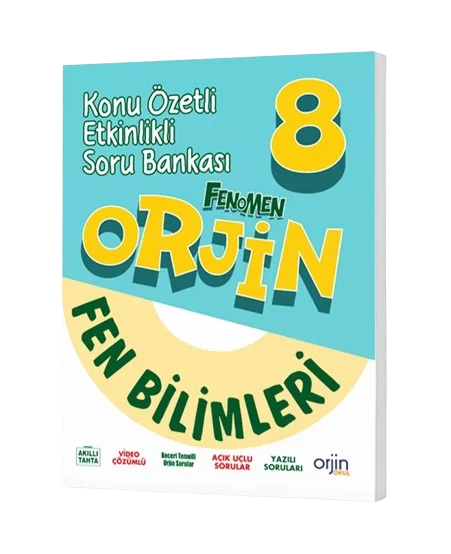 8. Sınıf Fen Bilimleri Konu Anlatımlı Defter Orjin Yayınları