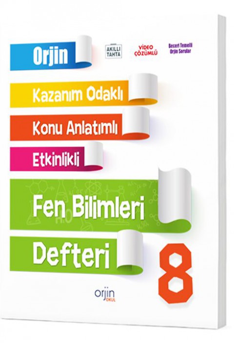 8. Sınıf Fen Bilimleri Orjin Konu Anlatımlı Defter Kurmay Elt Yayınları