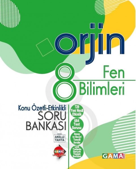 8. Sınıf Fen Bilimleri Orjin Konu Özetli Etkinlikli Soru Bankası Kurmay Elt Yayınları
