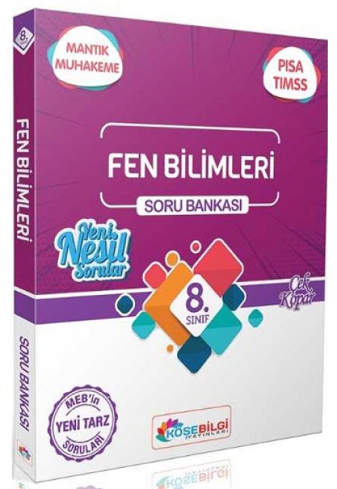 8. Sınıf Fen Bilimleri Özet Bilgili Soru Bankası KöşeBilgi Yayınları