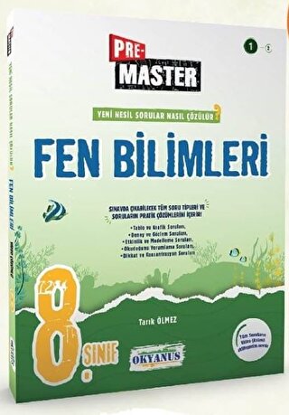8. Sınıf Fen Bilimleri Pre-Master Soru Bankası Okyanus Yayınları