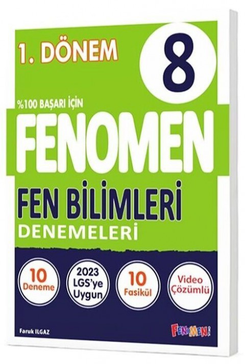 8. Sınıf Fen Bilimleri 1. Dönem 10 Deneme Fenomen Yayınları
