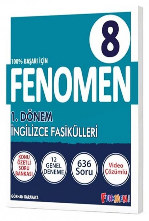 8. Sınıf İngilizce 1. Dönem Fasikülleri Fenomen Yayınları