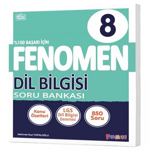 8. Sınıf Fenomen Dil Bilgisi Soru Bankası Fenomen Yayınları