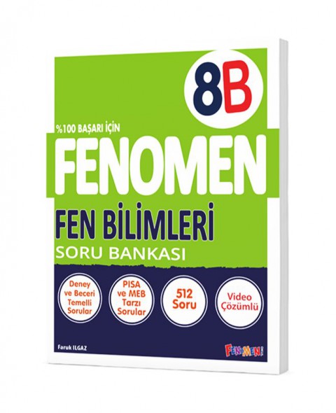 8. Sınıf Fenomen Fen Bilimleri B Soru Bankası Fenomen Yayınları