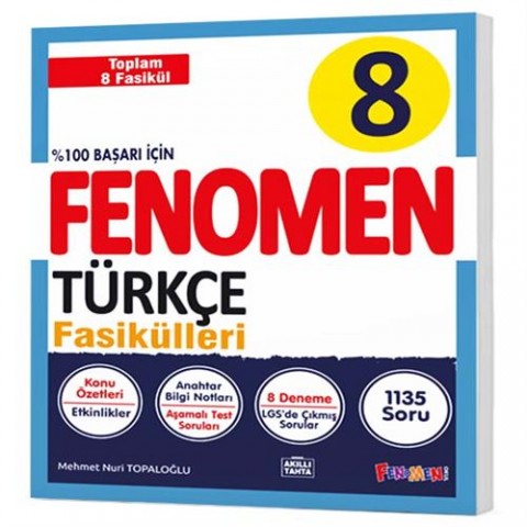 8. Sınıf Fenomen Türkçe Fasikülleri Seti Fenomen Yayınları