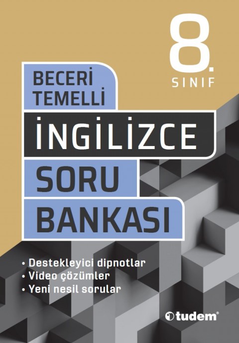 8. Sınıf İngilizce Beceri Temelli Soru Bankası Tudem Yayınları