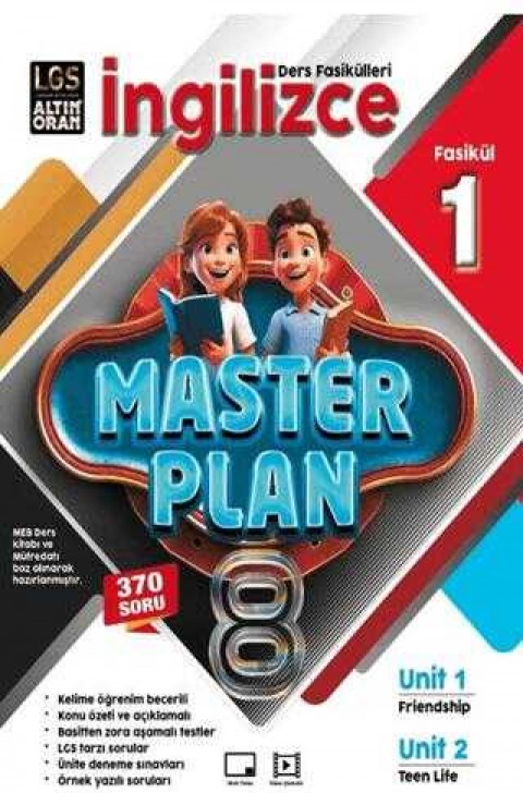 8. Sınıf İngilizce Master Plan 1. Fasikül Borealis Yayıncılık