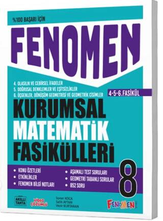 8. Sınıf Kurumsal Matematik Fasikülleri Fenomen Yayınları