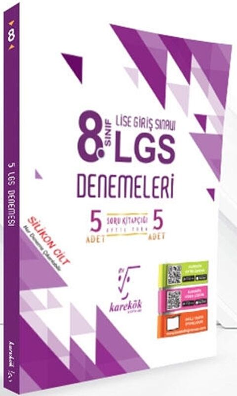 8. Sınıf LGS 5 li Denemeleri Karekök Yayınları